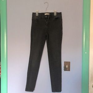 Route 66 Black Mid-Rise Skinny Jeans